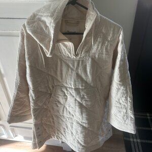 Madewell Quilted Hoodie Popover Jacket